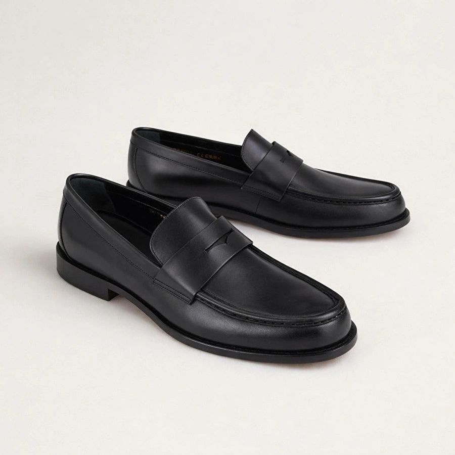 Bloominbag Aurelio Loafer Onyx Black Premium Hakiki Deri Erkek Loafer Ayakkabı - 41 Numara