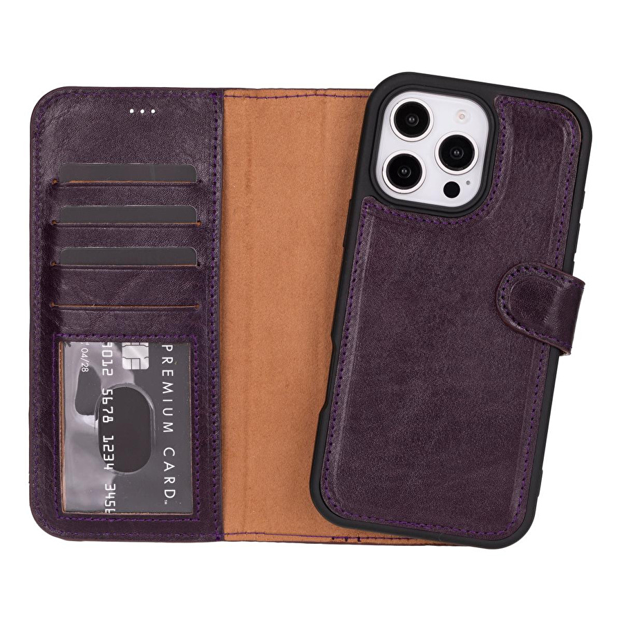 Bloominbag Aurel Magna Cerise Bloom Deri Iphone 16 Pro (6.3