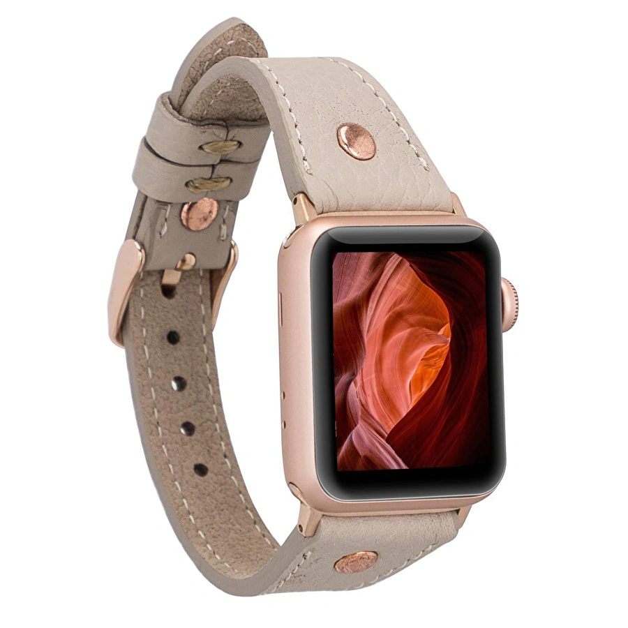 Bloominbag Bloomband Signature Dune Brown Leather Apple Watch Band - 44/45/46/49mm