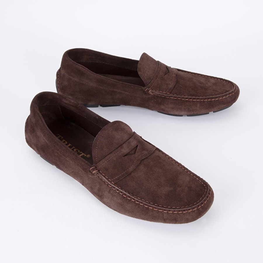 Bloominbag Cortina Loafer Brown Premium Hakiki Suede Erkek Loafer Ayakkabı- 42 Numara