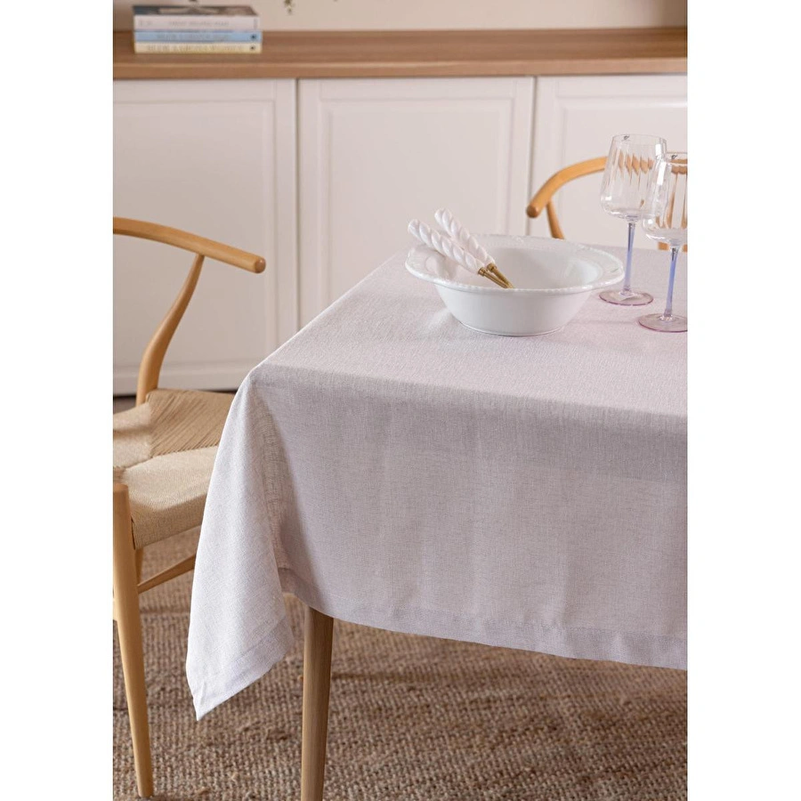 The Mia Dikdörtgen Masa Örtüsü Genova Gri 150x230 Cm
