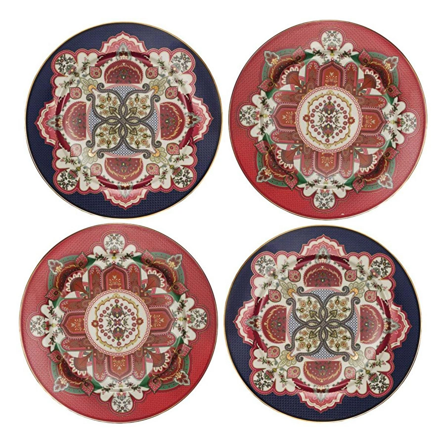 Lucky Art Etro Bone 4’lü Servis Tabağı Seti 27 Cm