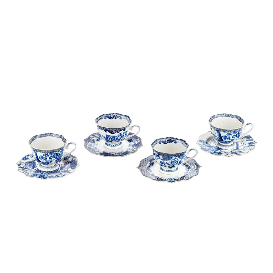 Lucky Art Luzia Bone 4’lü Çay Fincanı Seti 220 Ml