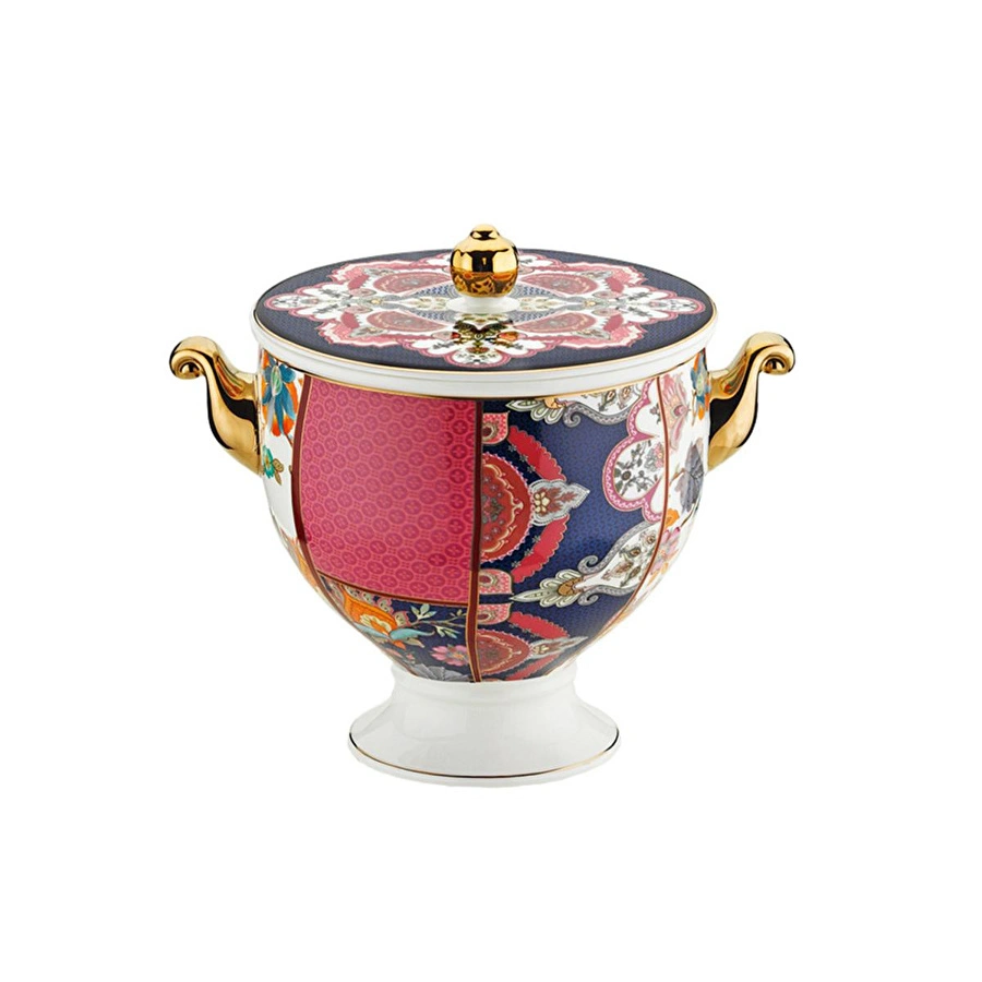 Lucky Art Etro Bone Kulplu Kavanoz 15 Cm