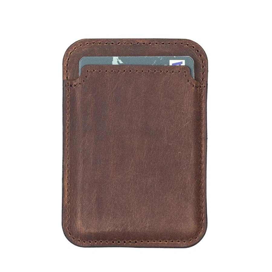 Bloominbag Snapé Saddle Heritage Mıknatıslı Deri Telefon Kartlık