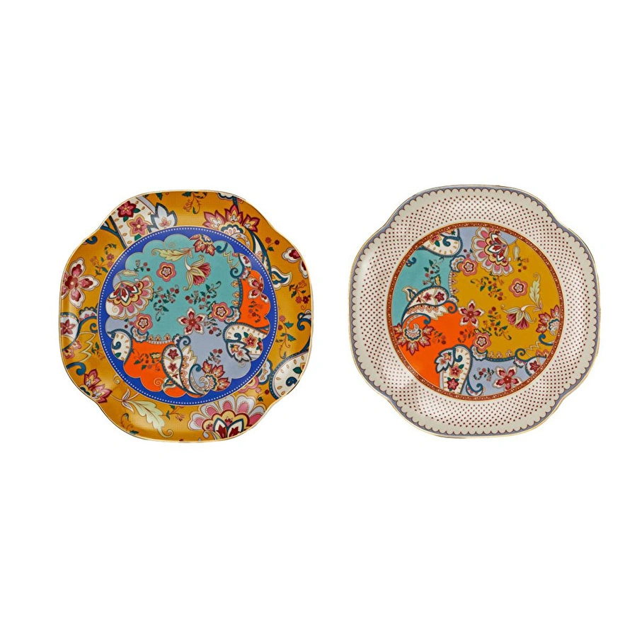 Lucky Art Paisley Bone 20 Cm 2’li Tabak Seti