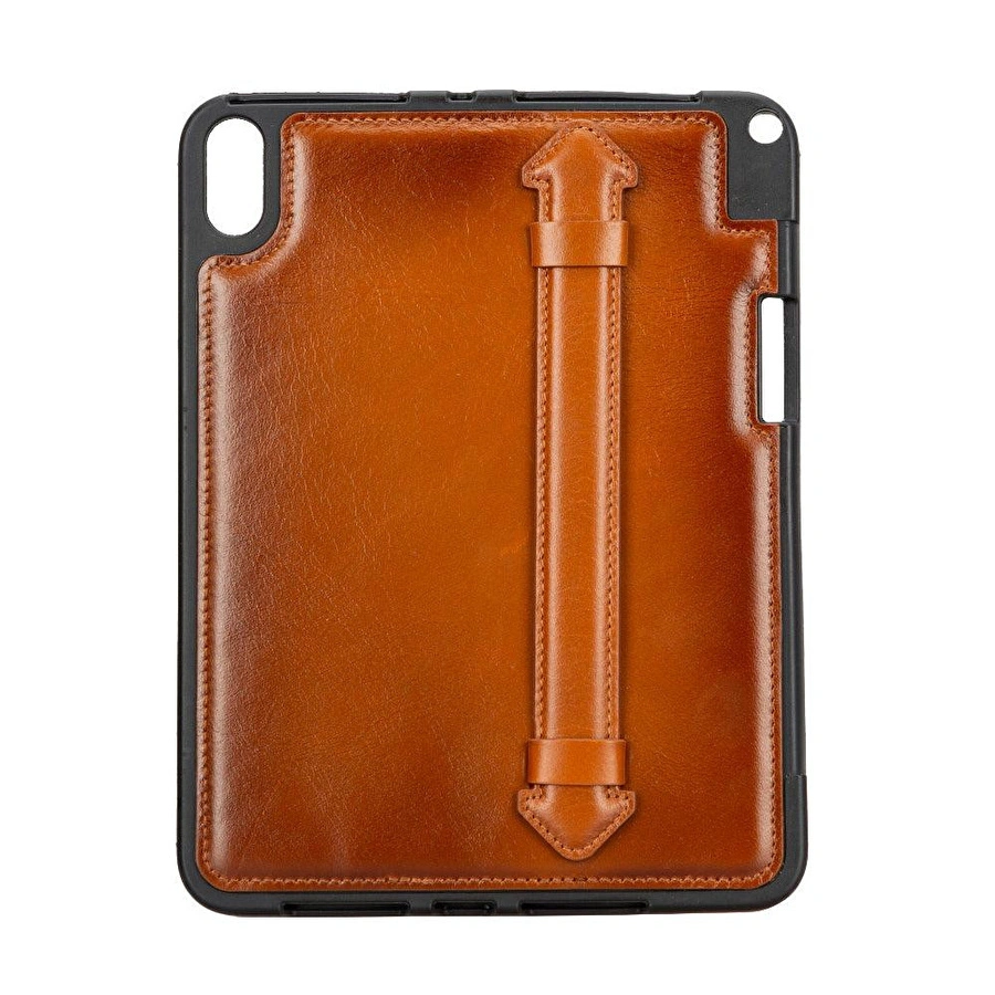 Bloominbag Porté Felix Saddle Brown Ipad Mini 6 Hakiki Deri Kılıf - El Askılı