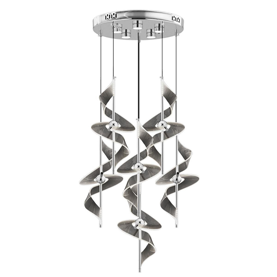 Apliqa Loretta Krom 7li̇ 84 Watt Yuvarlak Led Avi̇ze
