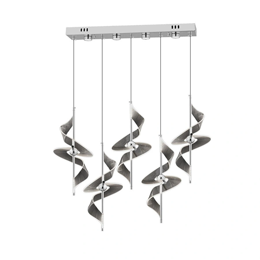 Apliqa Loretta Krom 5li̇ 60 Watt Sirali Led Avi̇ze