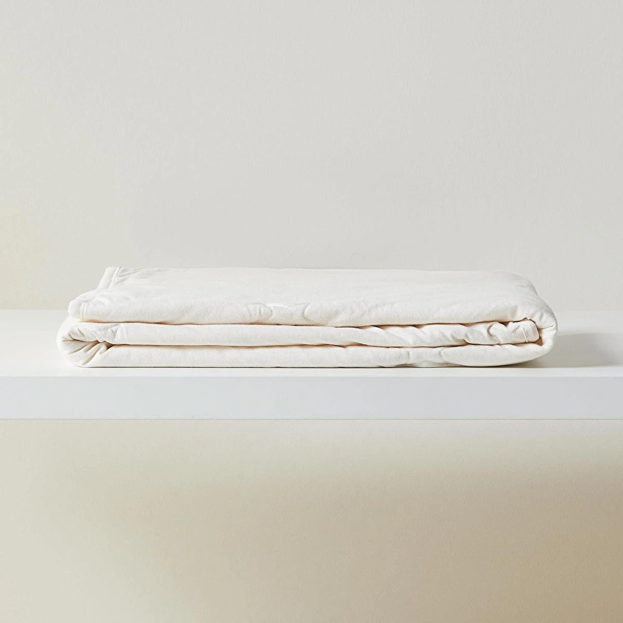 Ocean Home Textile %100 Pamuk Penye Ekru Yıldız Nakışlı Bebek Çok Amaçlı Örtü 90 X 120 Cm
