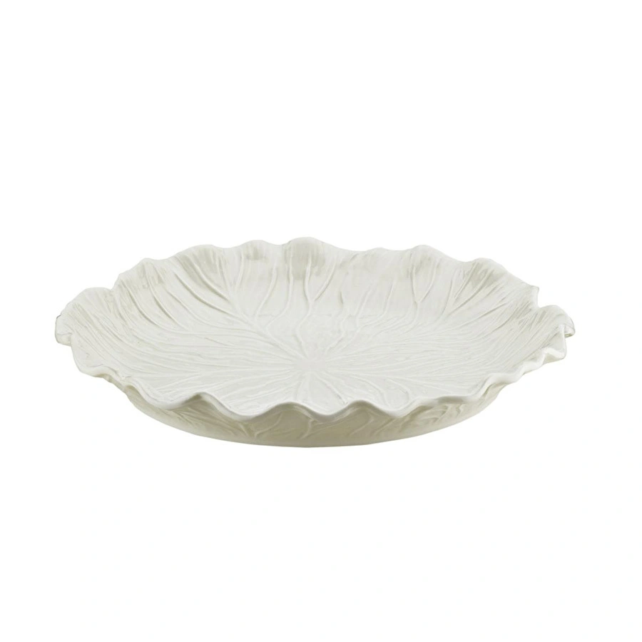 Lucky Art Lefora Porselen Yaprak Formlu 29 Cm Servis Tabağı