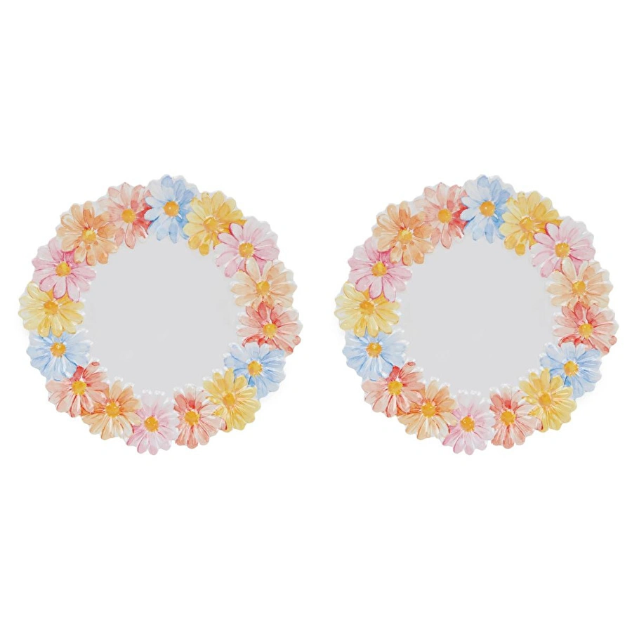 Lucky Art Florista Melamin Servis Tabak Seti 28cm (2'li)