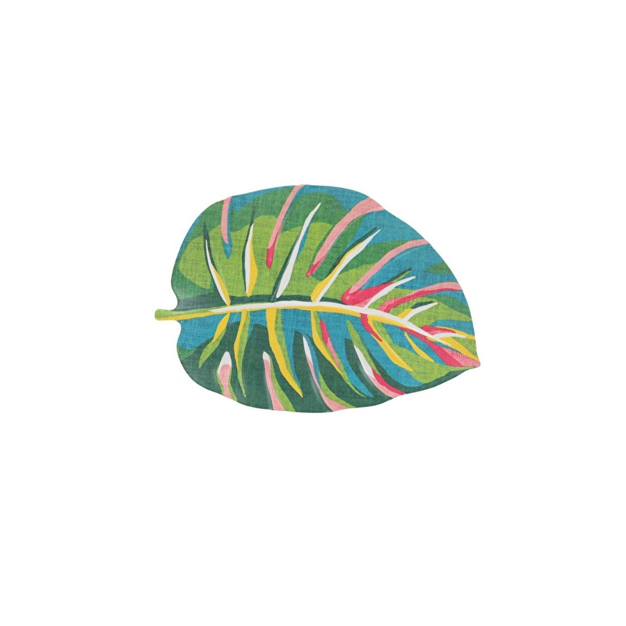 Lucky Art Tropea Melamin Yaprak Formlu Sunumluk 23cm