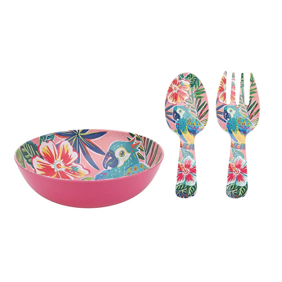 Lucky Art Tropea Melamin 3'lü Salata Servis Seti 30cm
