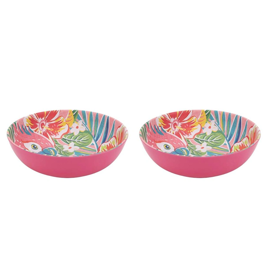 Lucky Art Tropea Melamin Salata Kase Seti 19cm (2'li)
