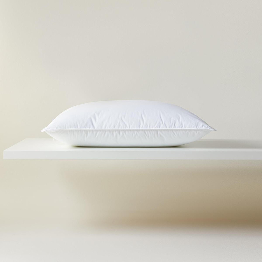 Ocean Home Textile %100 Pamuk Kumaş Kaz Tüyü Konforunda Saten Biyeli 900 Gr Mikrojel Yastık 50 X 70 Cm
