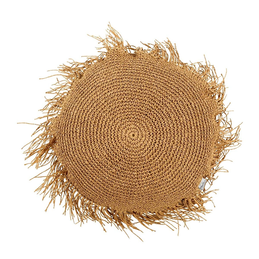 Mudo Home Valetta Yuvarlak Kirlent Naturel 50 Cm