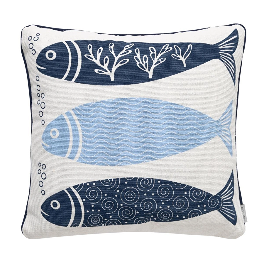 Mudo Home Mari̇n Ocean Kirlent Laci̇vert 45x45 Cm