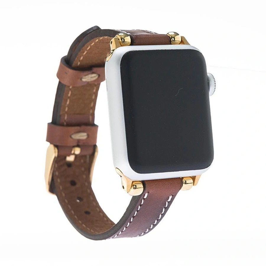 Bloominbag Avilla Desert Tan Deri Apple Watch Band (44/45/46/49mm)