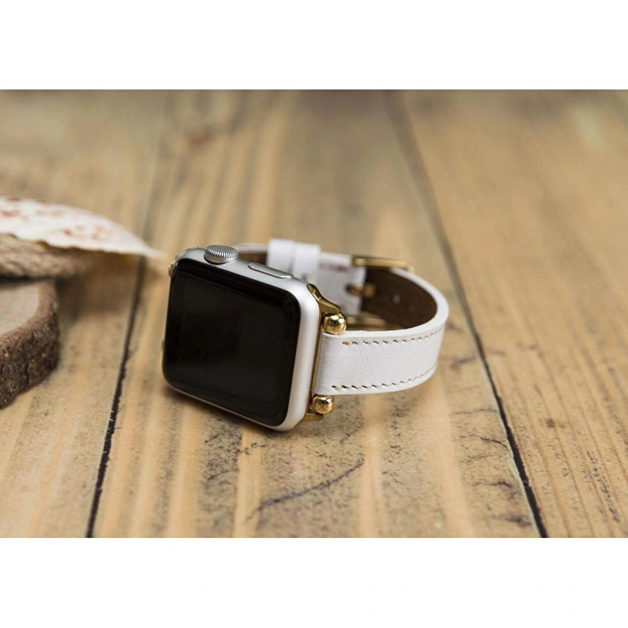 Bloominbag Avilla Soft Ivory Deri Apple Watch Band (44/45/46/49mm)