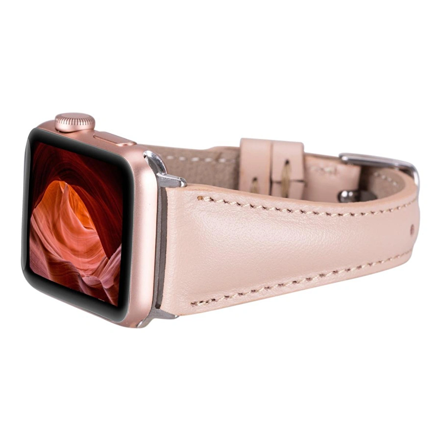Bloominbag Bloomband Signature Nude Bisque Leather Apple Watch Band - 44/45/46/49mm
