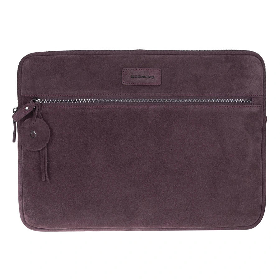 Bloominbag Burgundy Still Hakiki Süet Deri 13-14 Inç Macbook/laptop Kılıfı