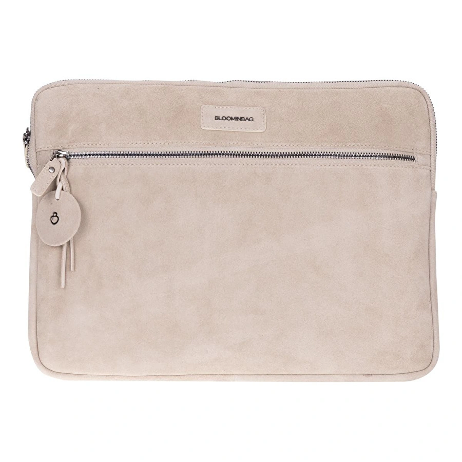 Bloominbag Sand Still Hakiki Süet Deri 13-14 Inç Macbook/laptop Kılıfı