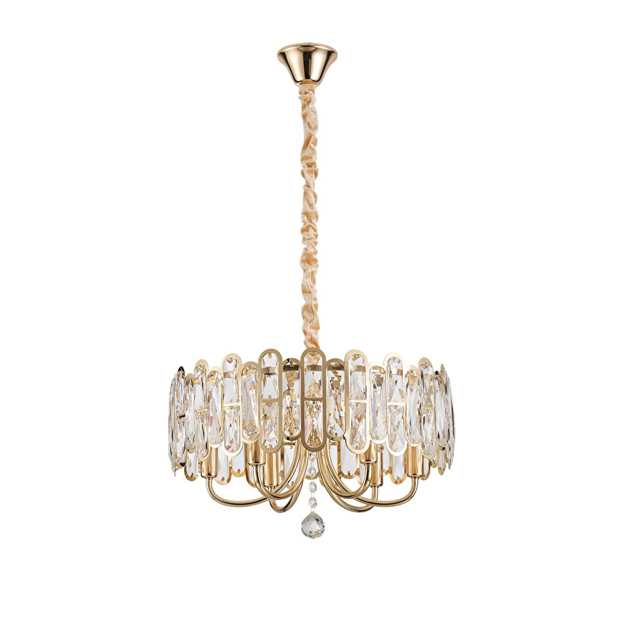 Apliqa Tortes 50'lik Gold Kristal Taşlı Avize