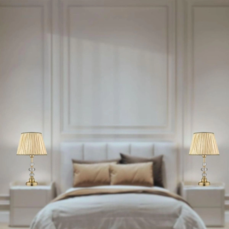 Apliqa (2 Adet) Arven Gold Kristal Abajur