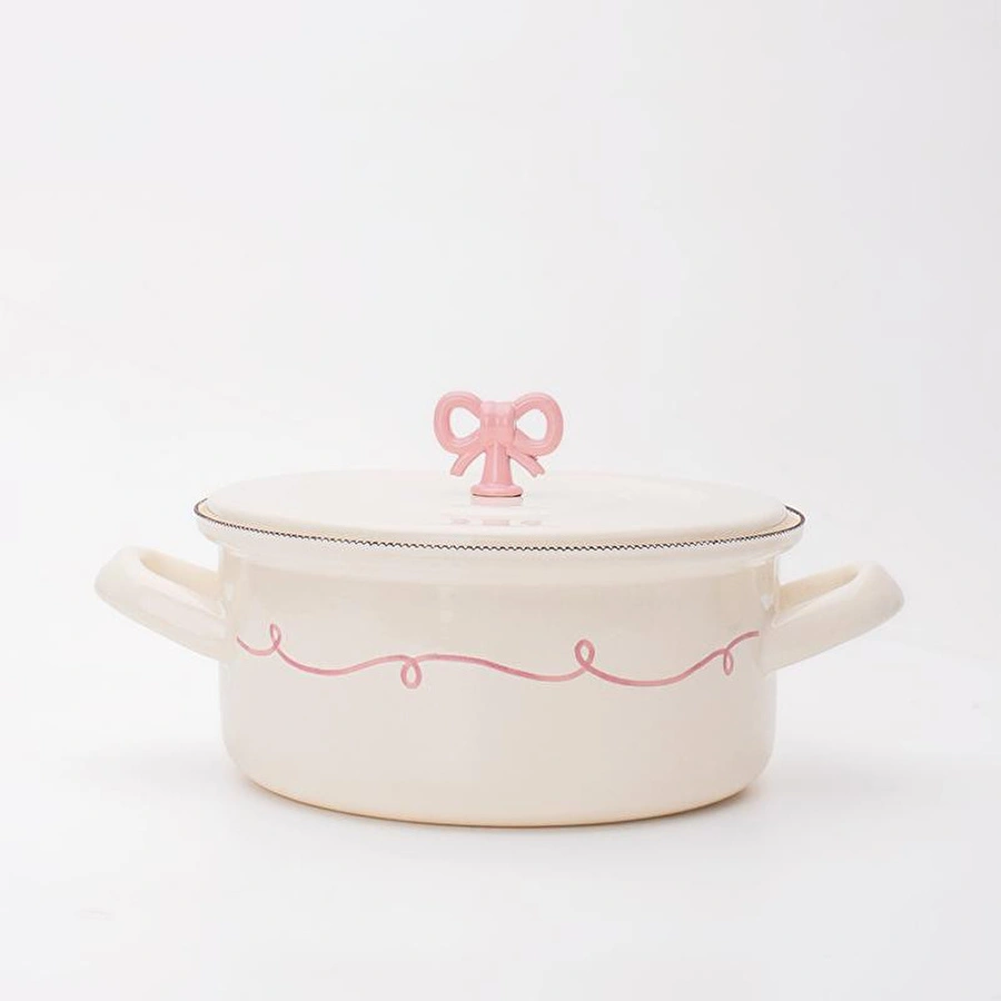 Emaylab Rebel Bow Emaye 18cm Kısa Tencere