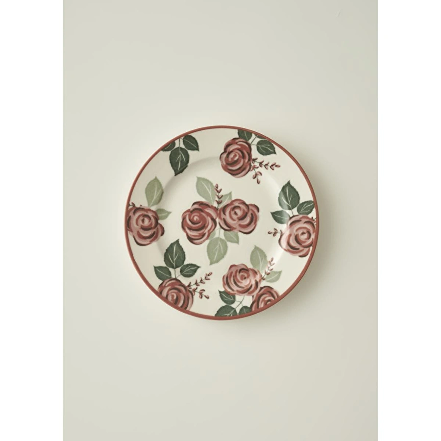 Bella Maison Rose Porselen Pasta Tabağı (21 Cm) Çok Renkli