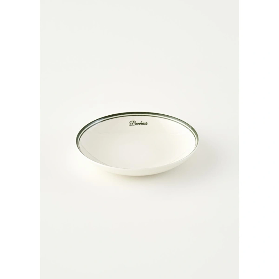 Bella Maison Bonheur Porselen Çukur Tabak Yeşil (20 Cm) Yeşil