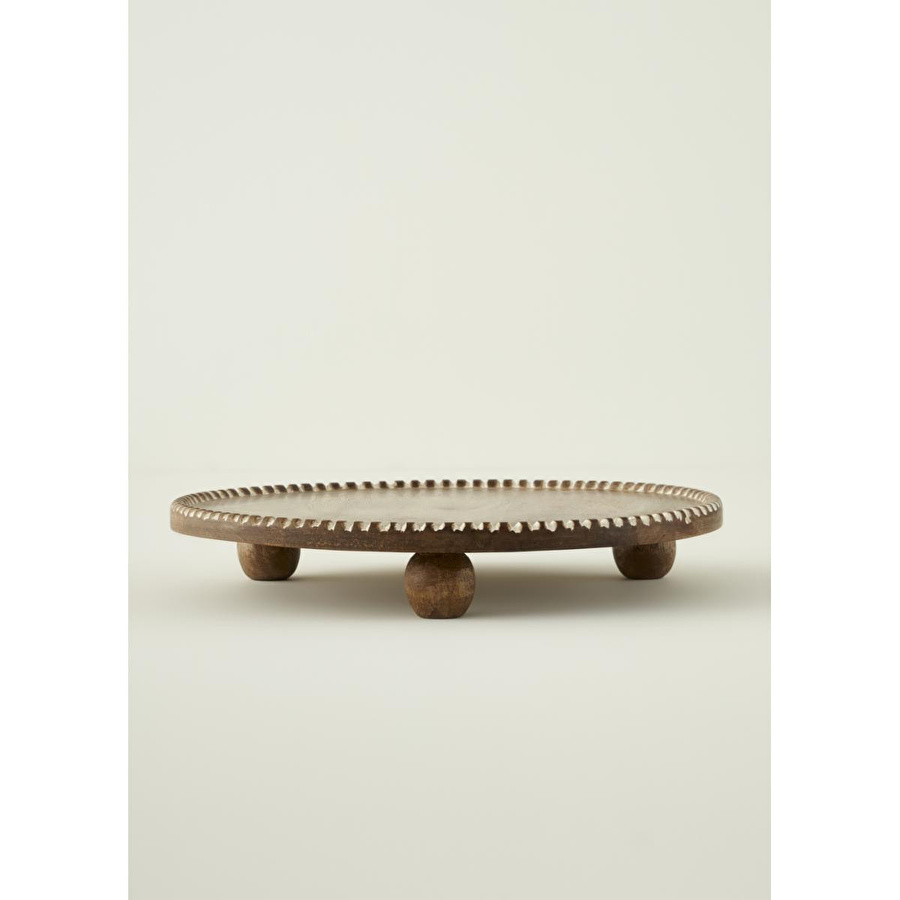 Bella Maison Points Mango Sunum Standı Kahverengi (35x4,5 Cm) Kahverengi