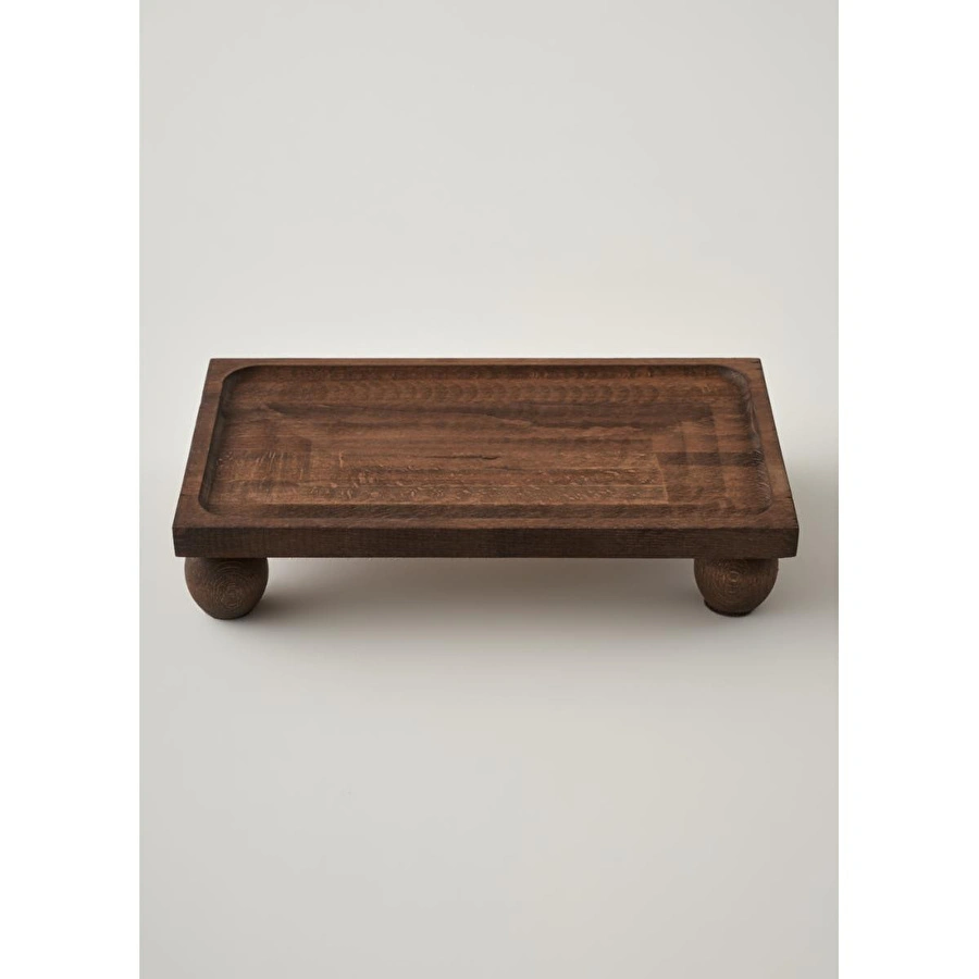 Bella Maison Wooden Ahşap Dikdörtgen Sunum Standı Naturel (17x30 Cm) Naturel