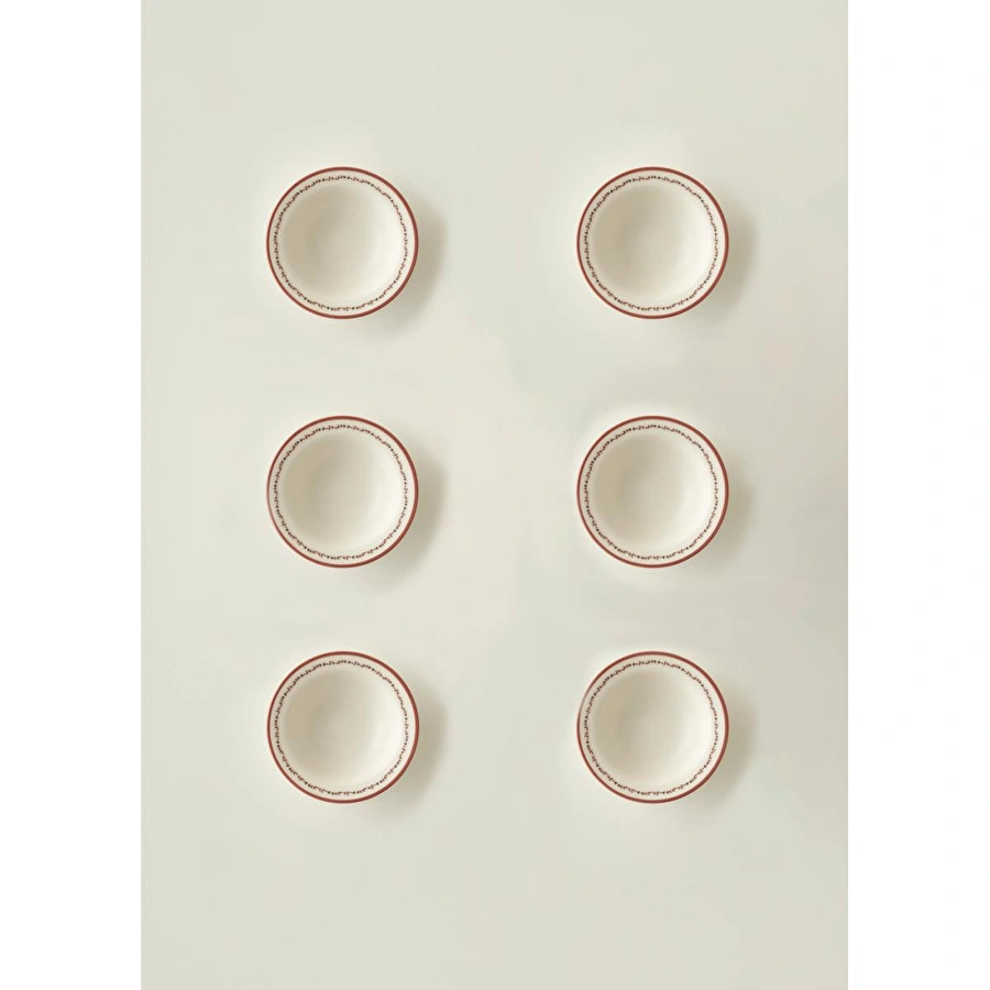 Bella Maison Rose Porselen 6'lı Çorba Kasesi (15 Cm)