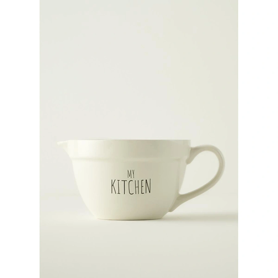 Bella Maison My Kitchen Seramik Karıştırma Kasesi Beyaz (1700 Cc) Beyaz