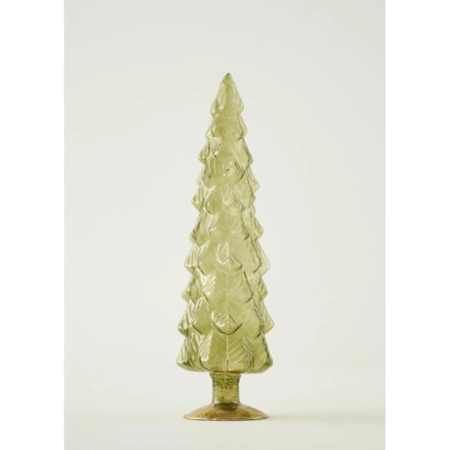Bella Maison Pine Tree Dekoratif Obje Yeşil (10x10x35 Cm) Yeşil