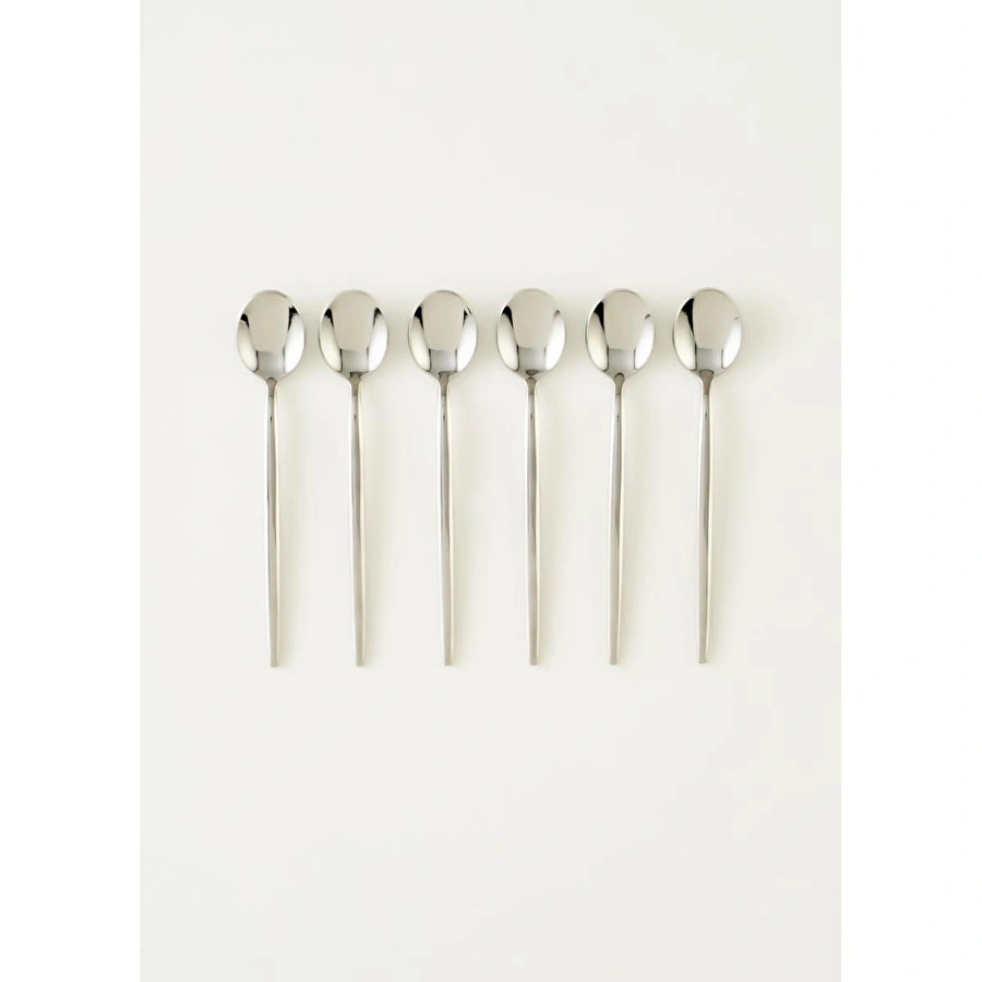 Bella Maison Siena 6'lı Çay Kaşığı Seti Silver Silver