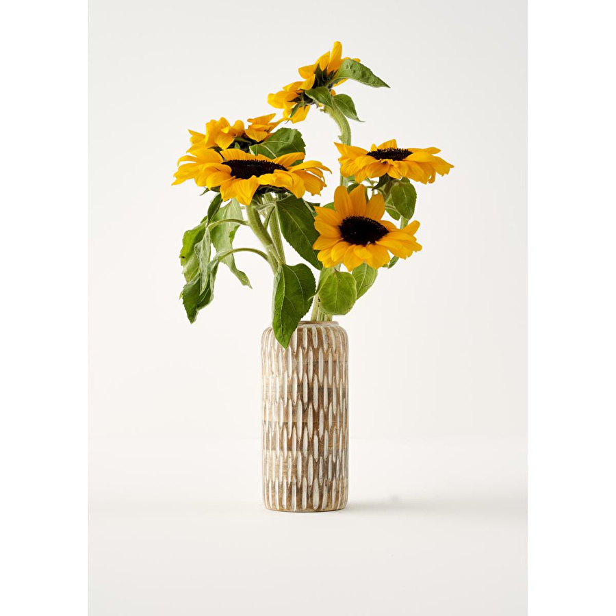 Bella Maison Hera Mango Vazo Kahverengi (19x9 Cm) Kahverengi
