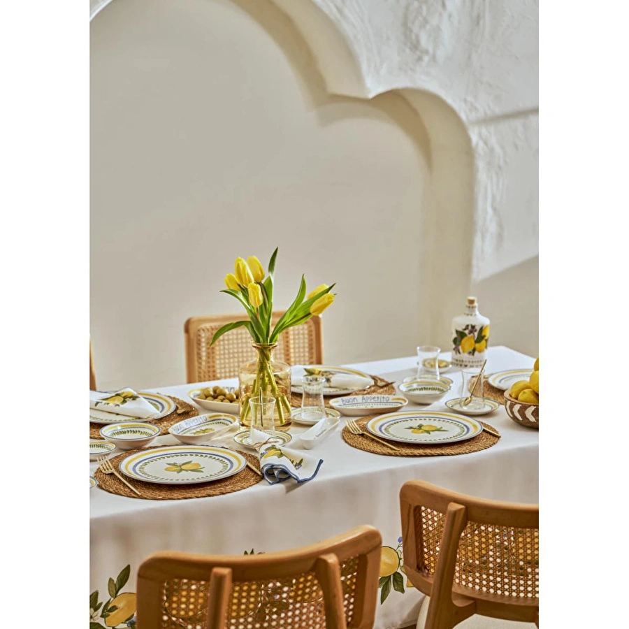 Bella Maison Lemoncello Porselen 52 Parça 12 Kişilik Kahvaltı Takımı
