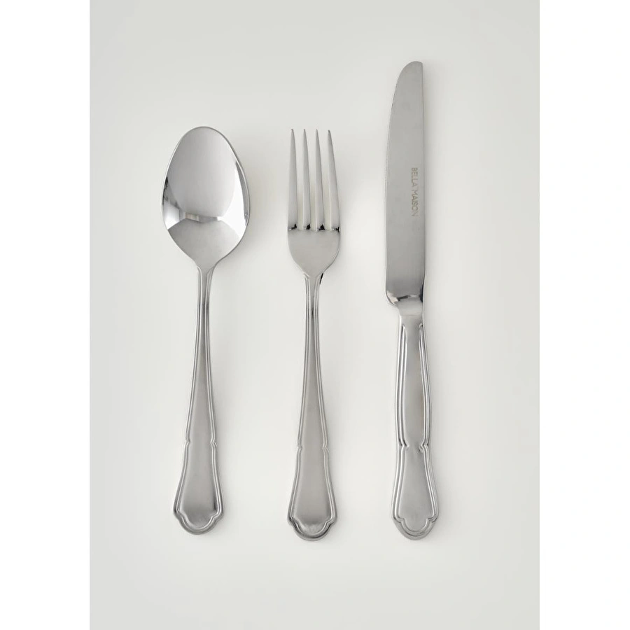 Bella Maison Torino 18 Parça Yemek Çatal Kaşık Bıçak Seti Silver Silver
