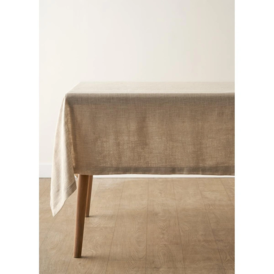 Bella Maison Miva Simli Masa Örtüsü Gold (150x250 Cm) Gold
