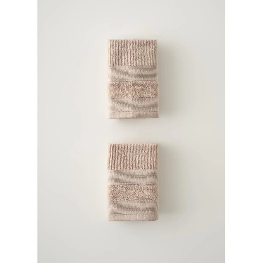Bella Maison %100 Pamuk Juna 2'li El Havlusu Bej (30x30 Cm) Bej