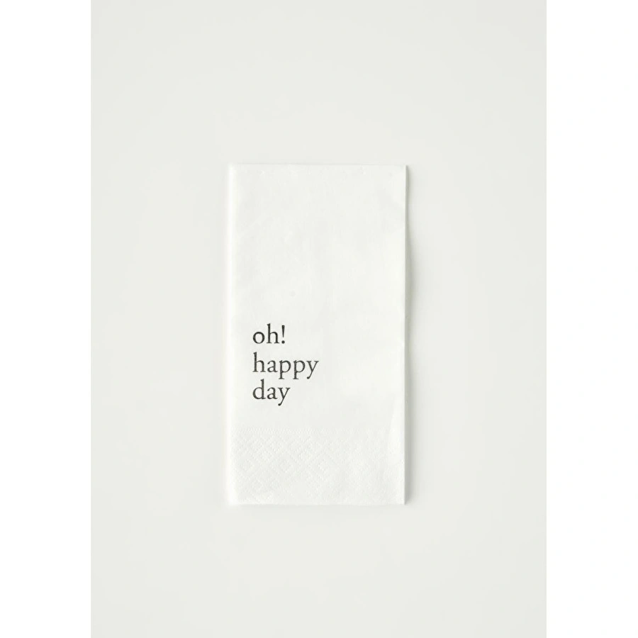 Bella Maison Oh Happy Day 100'lü Kağıt Peçete Beyaz (33x33 Cm)