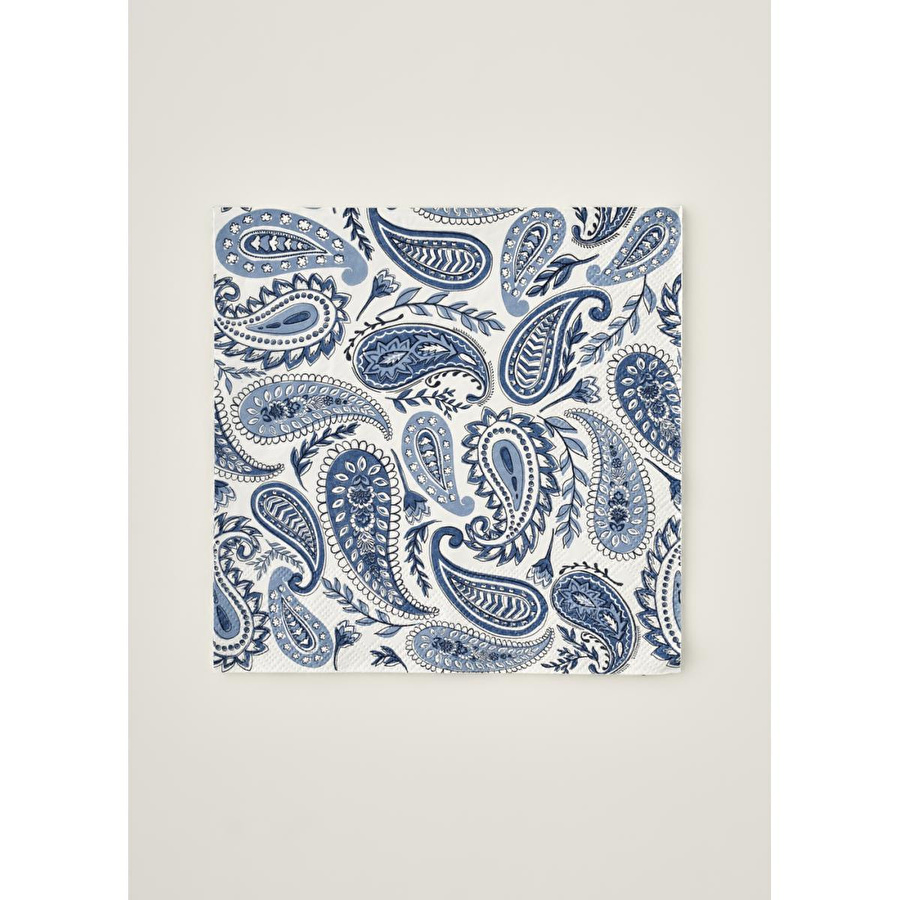 Bella Maison Paisley 20'li Kağıt Peçete Mavi (33x33 Cm) Mavi