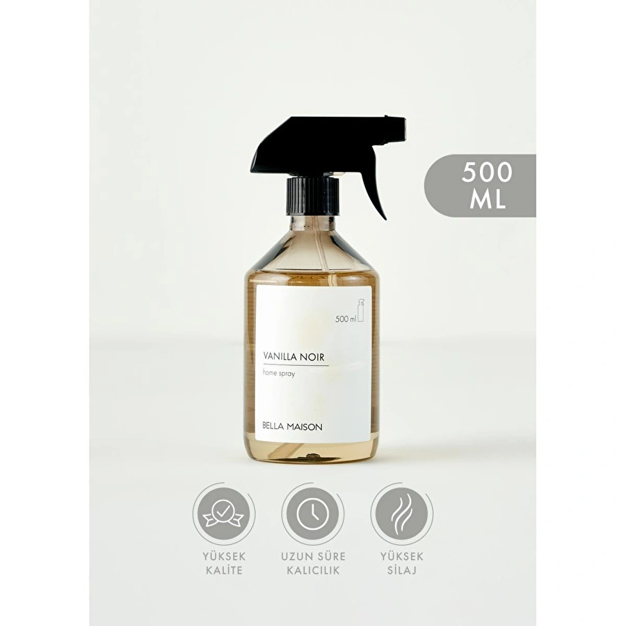 Bella Maison Vanilla Noir Oda Spreyi Siyah (500 Ml) Siyah