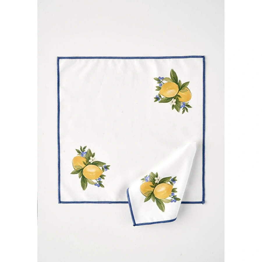 Bella Maison Lemoncello Pamuklu Peçete Sarı (40x40 Cm) Sarı