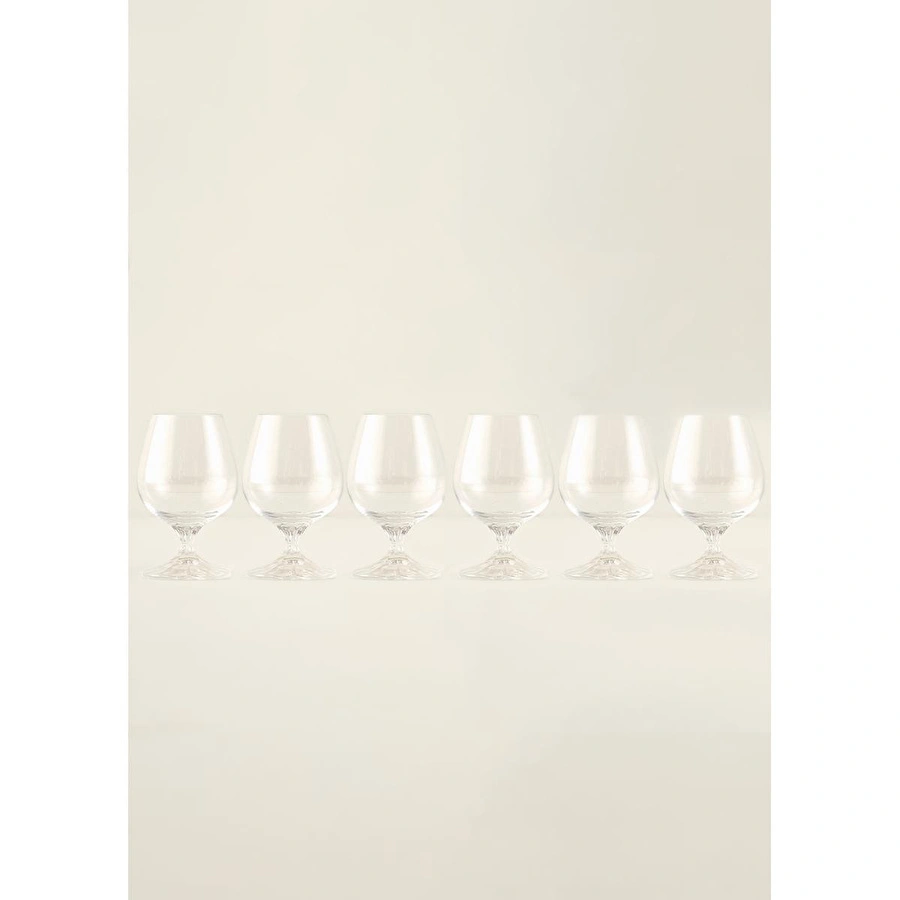 Bella Maison Shape Kristal 6'lı Kahve Yanı Su Bardağı Naturel (180 Cc)