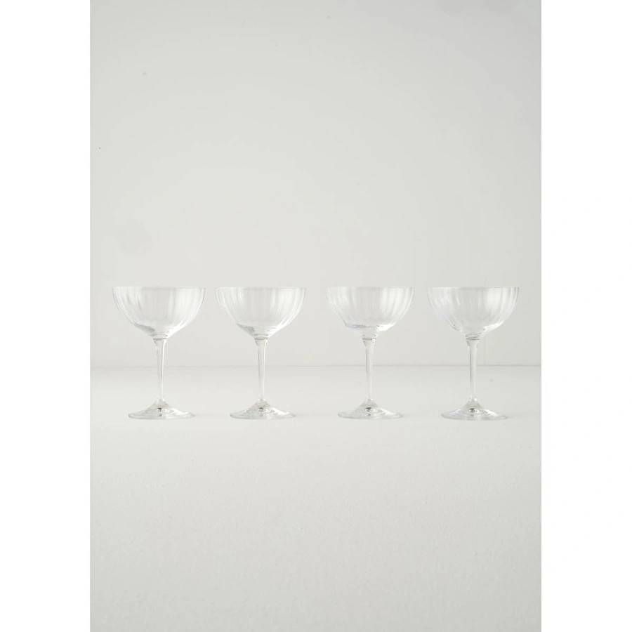 Bella Maison Columba Kristal 4'lü Cup Naturel (220 Cc)