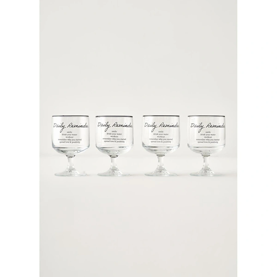 Bella Maison Daily Reminder 4'lü Cup Set (300 Cc)
